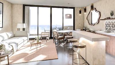 Departamento en Montejo Beach, mod. 2 hab.